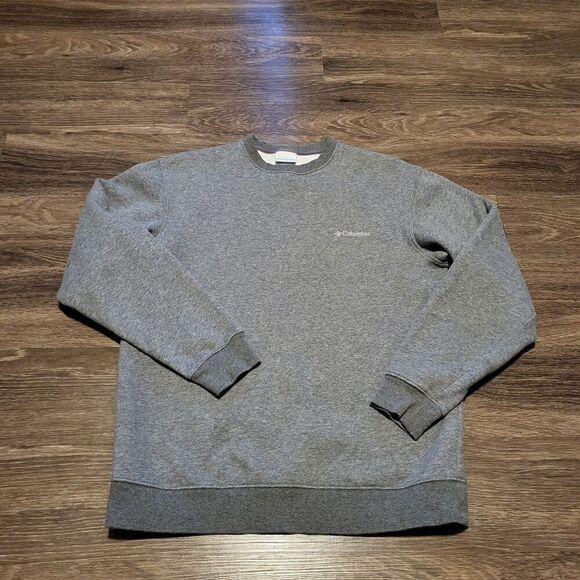 Columbia Basic Grey Crewneck Pullover Sweatshirt Mens Size Medium - Picture 1 of 6